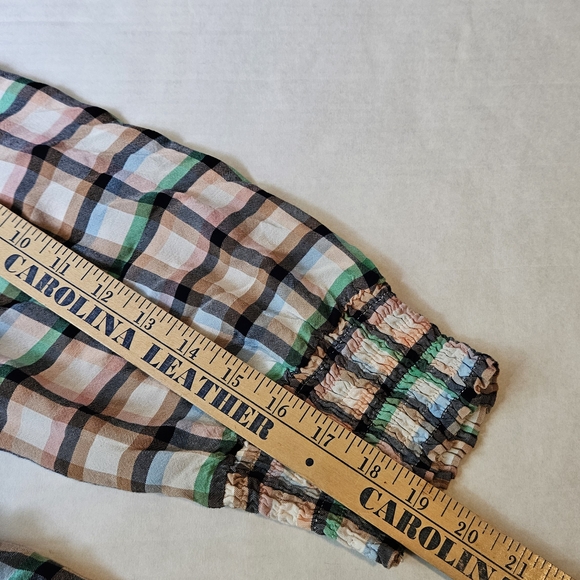 Anthropologie Maeve Cerie Plaid Smocked Maxi Dress, S - Picture 15 of 15